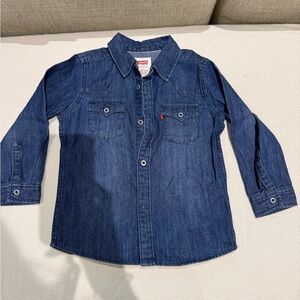 Levi’s Kids Denim Button-Down Shirt – Size 3T